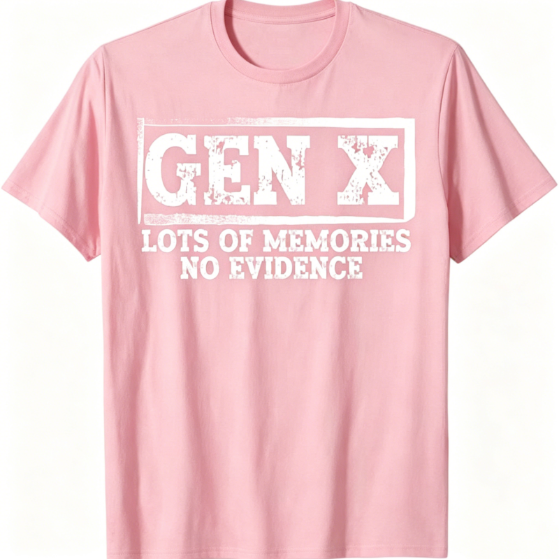 Gen X Lots of Memories No Evidence T-Shirt