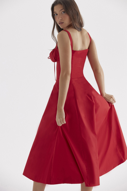 🔥🔥Floral Bustier Midriff Waist Shaper Dress