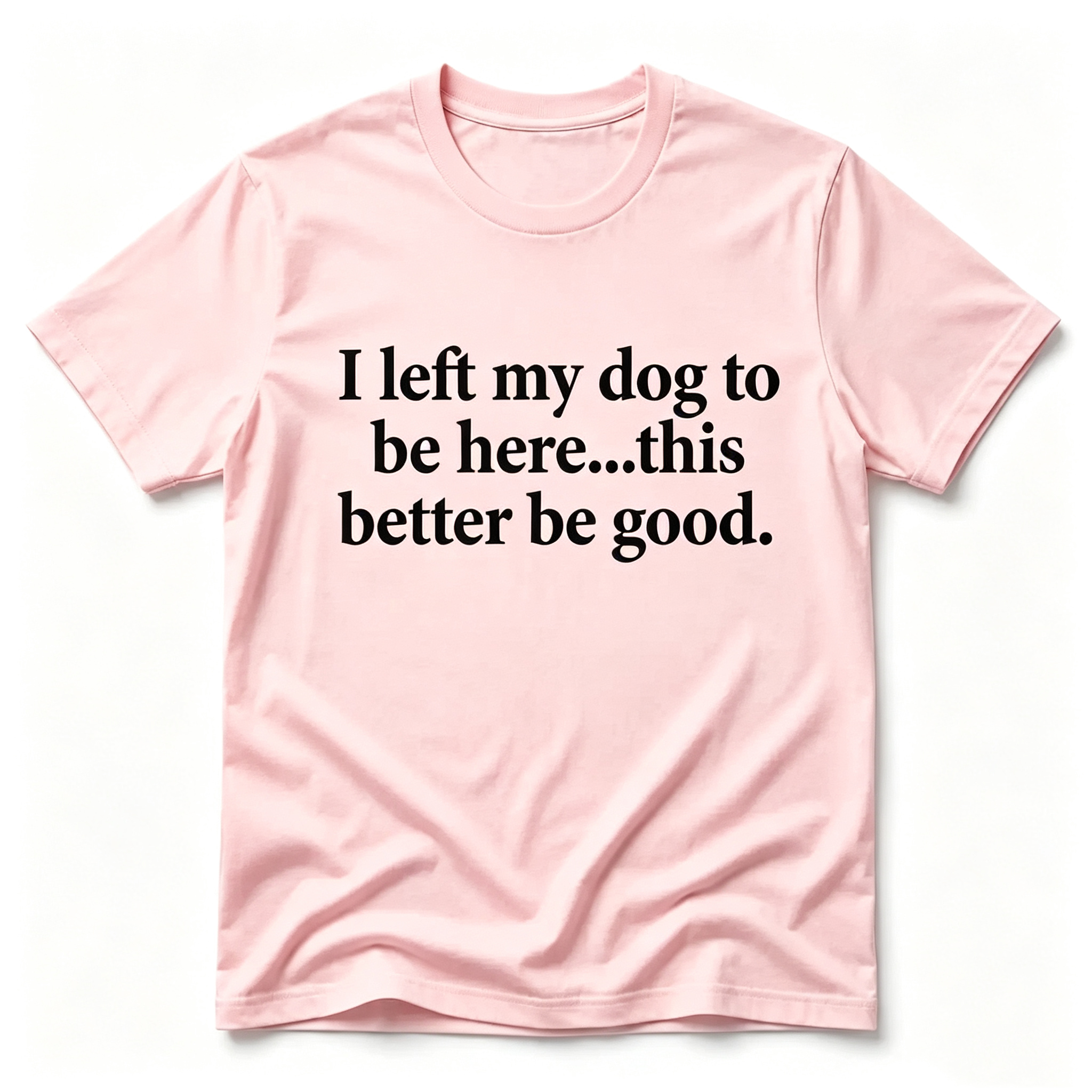 "I Left My Dog To Be Here...This Better Be Good" T-Shirt