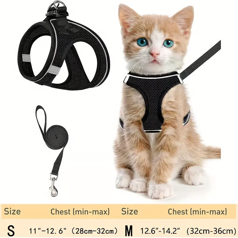 🔥Hot Sale 49% off🌟 Adjustable Escape Proof Cat Harness & Leash