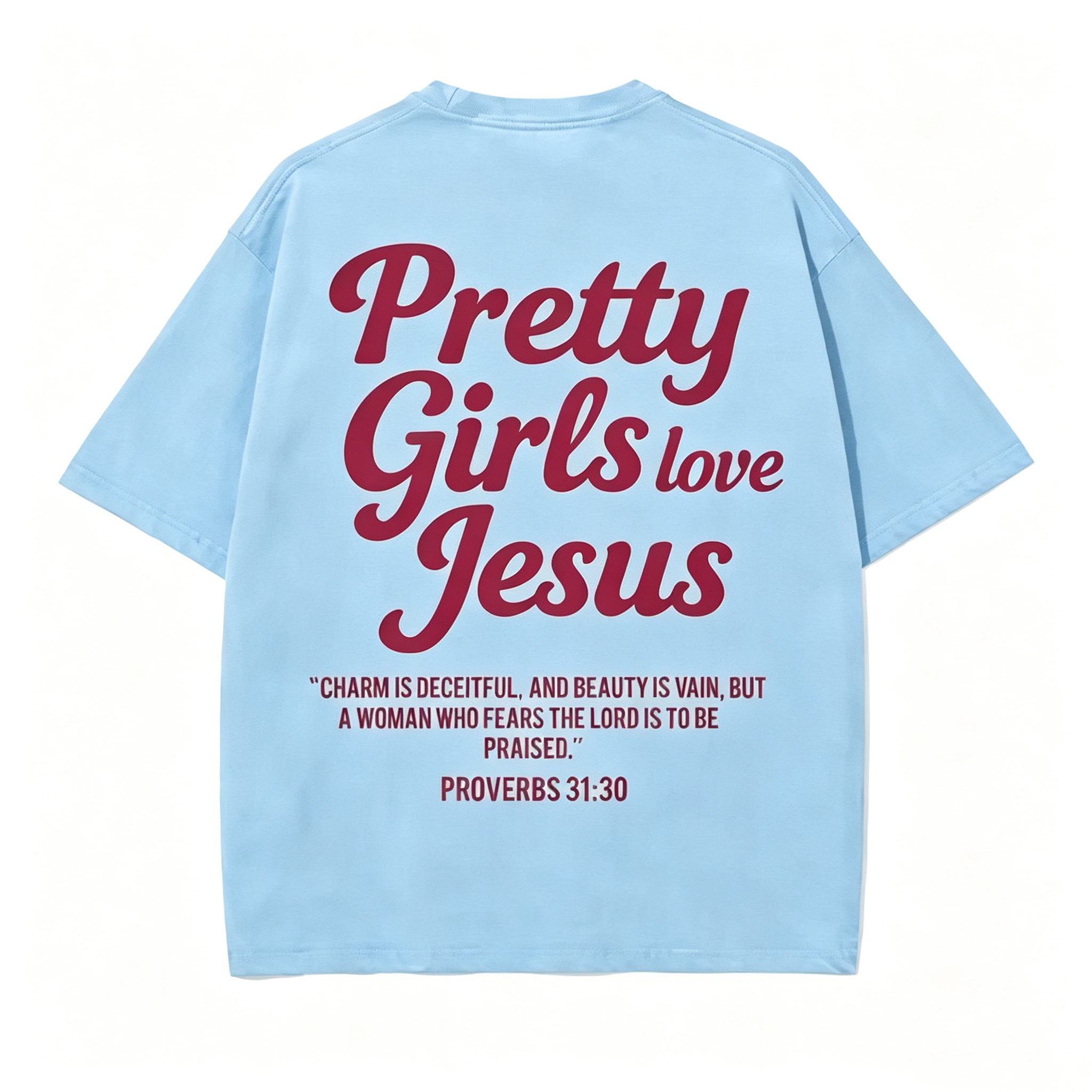 Pretty Girls Loves Jesus Vintage Graphic T-Shirt