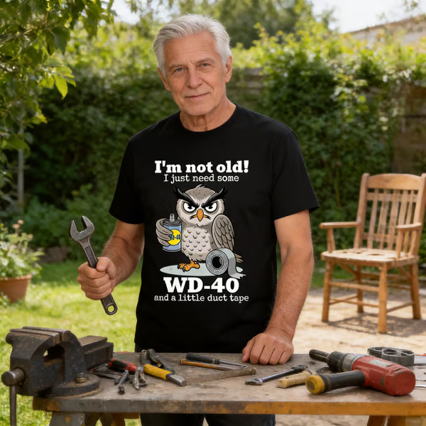 🦉 Owl "I'm Not Old" Graphic T-Shirt