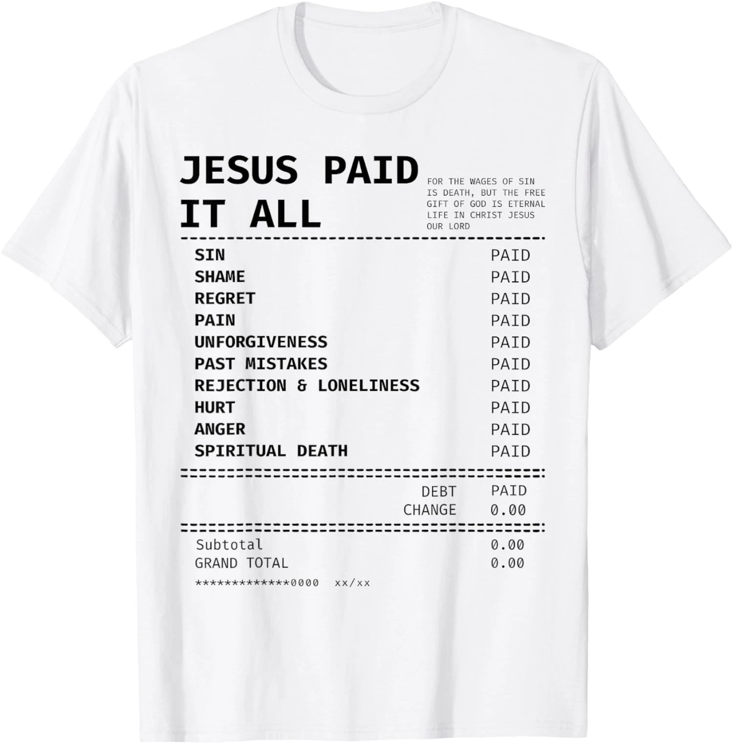 Jesus Paid It All Retro Vintage Christian Jesus Lover Unisex T-Shirt