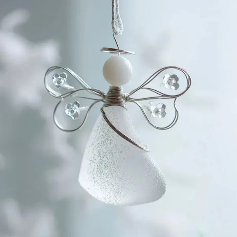 🌊Handmade Sea Glass Angel Ornament(Buy 6 Free Shipping Now)