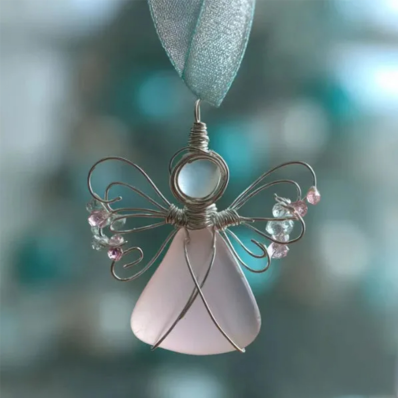 🌊Handmade Sea Glass Angel Ornament(Buy 6 Free Shipping Now)
