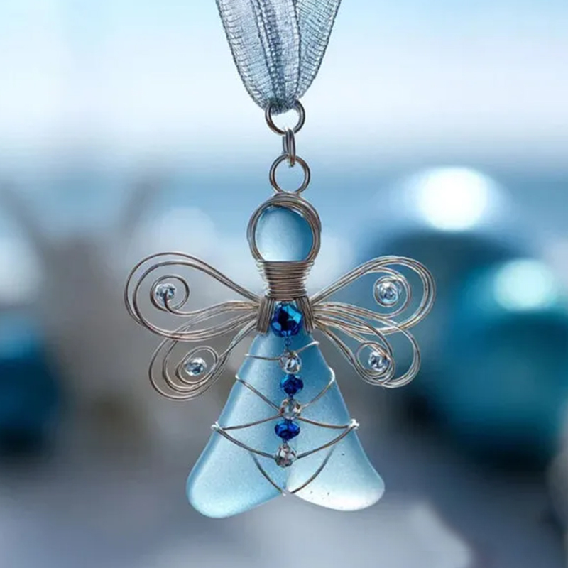 🌊Handmade Sea Glass Angel Ornament(Buy 6 Free Shipping Now)