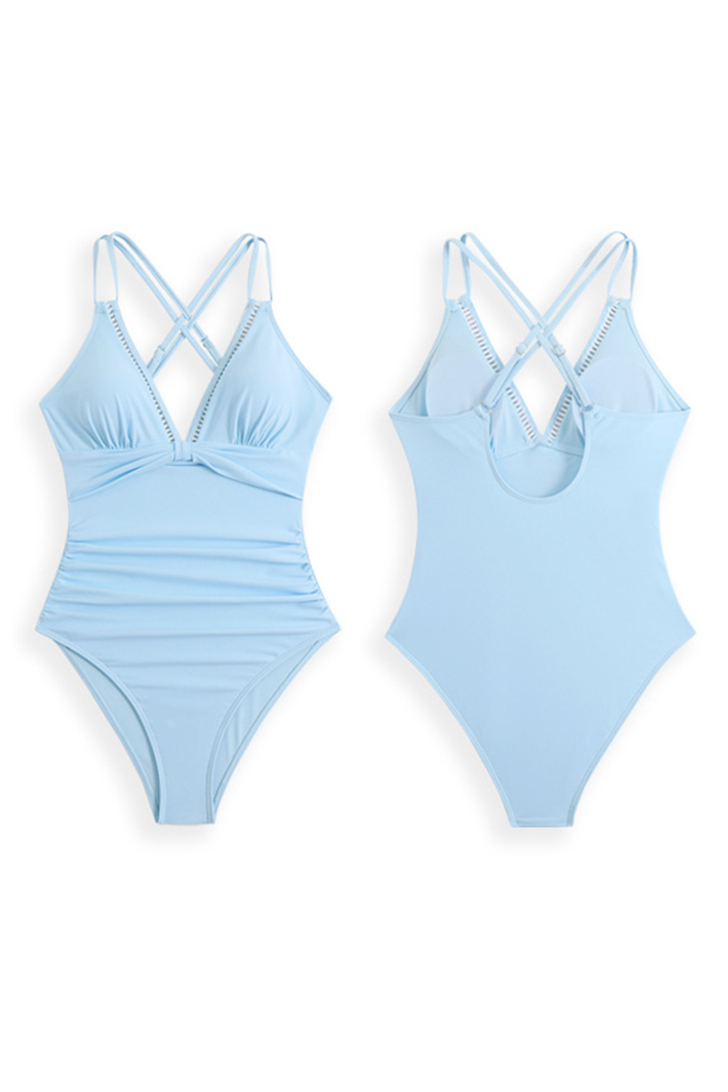 Women Slimming V Neck One Piece Swimming Suit | Swimsuit12