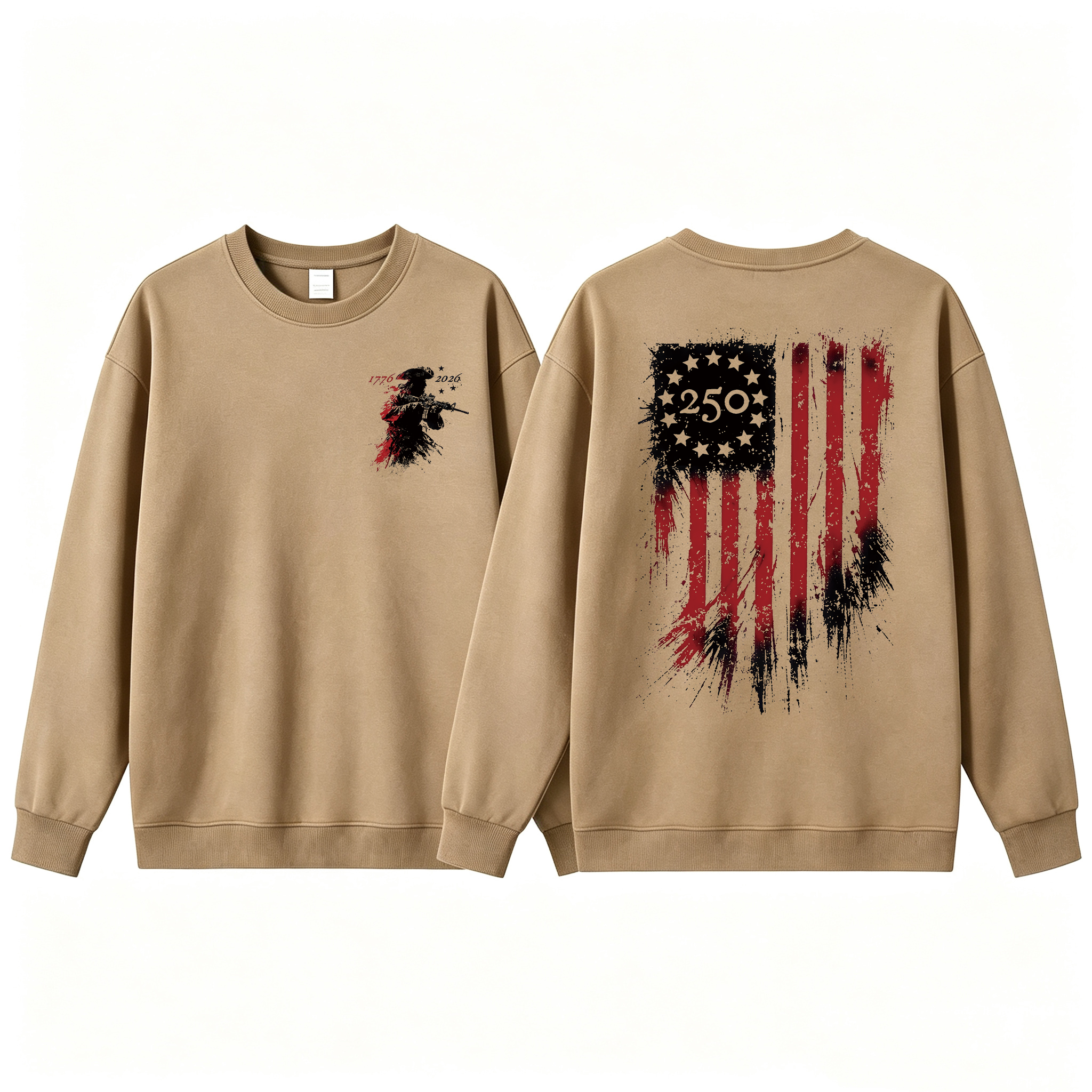 250th Anniversary Distressed American Flag T-Shirt/Sweatshirt/Hoodie