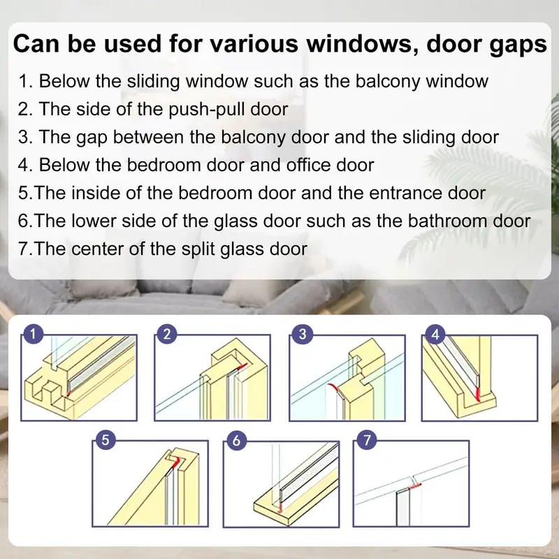 ❄️Winter Sale -49% OFF🔥 - Weather Stripping Door Seal Strip (5M/16.4FT)