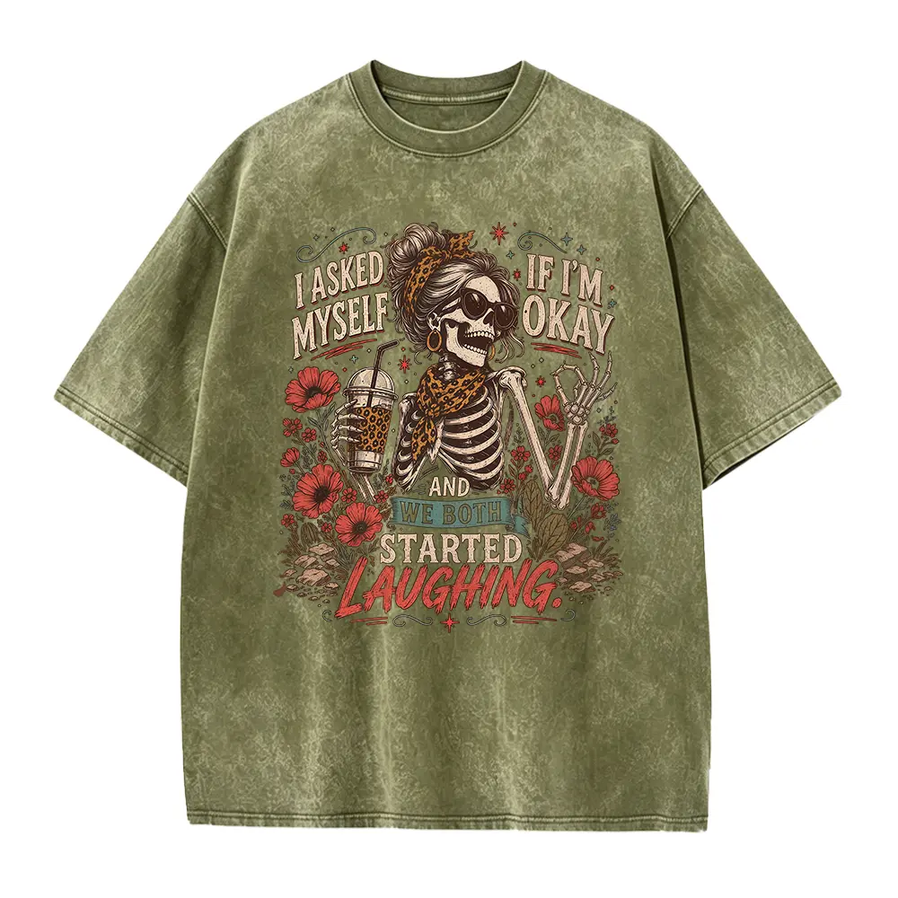 I Asked Myself If I'm Okay Skeleton T-Shirt