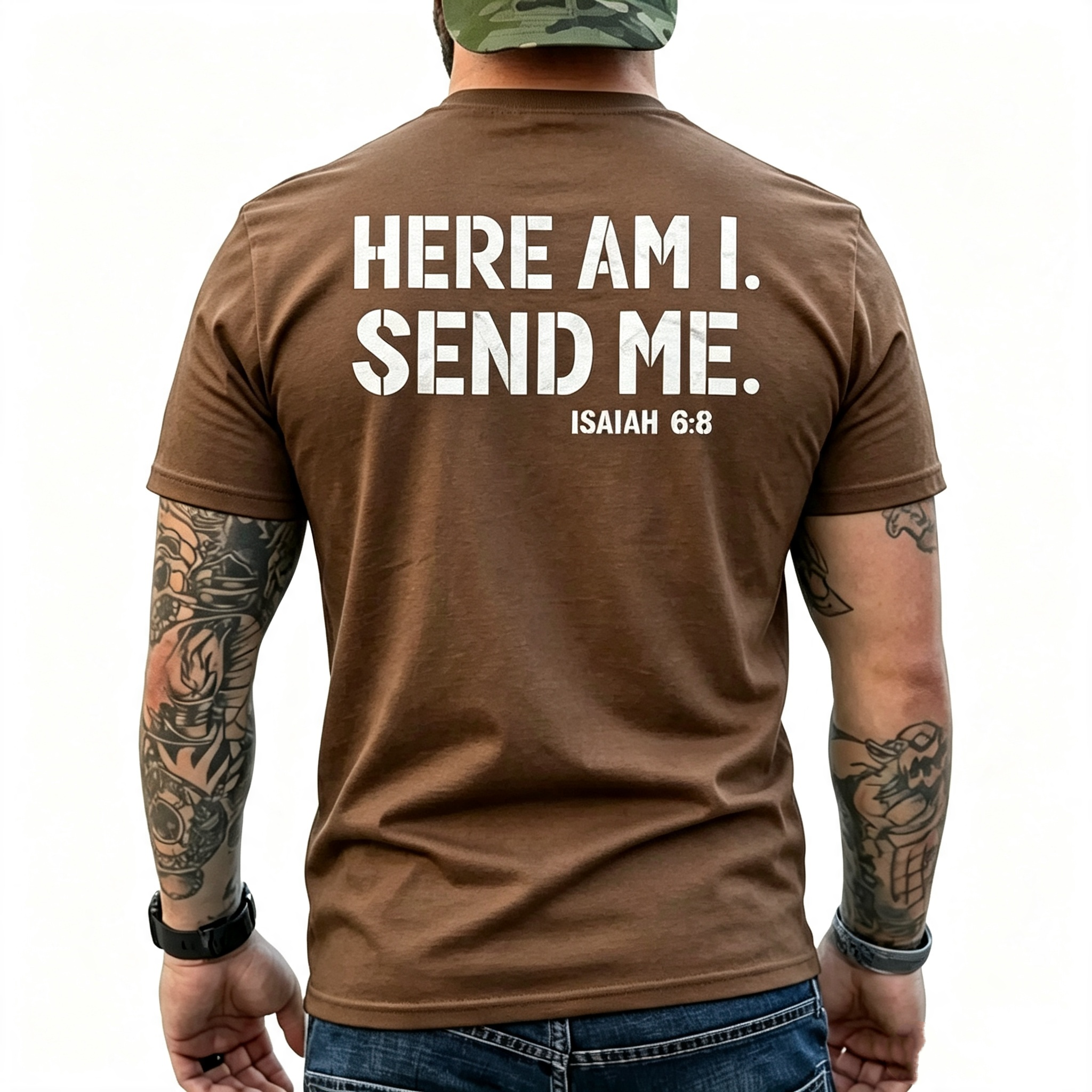 "Here Am I Send Me" Isaiah 6:8 T-Shirt