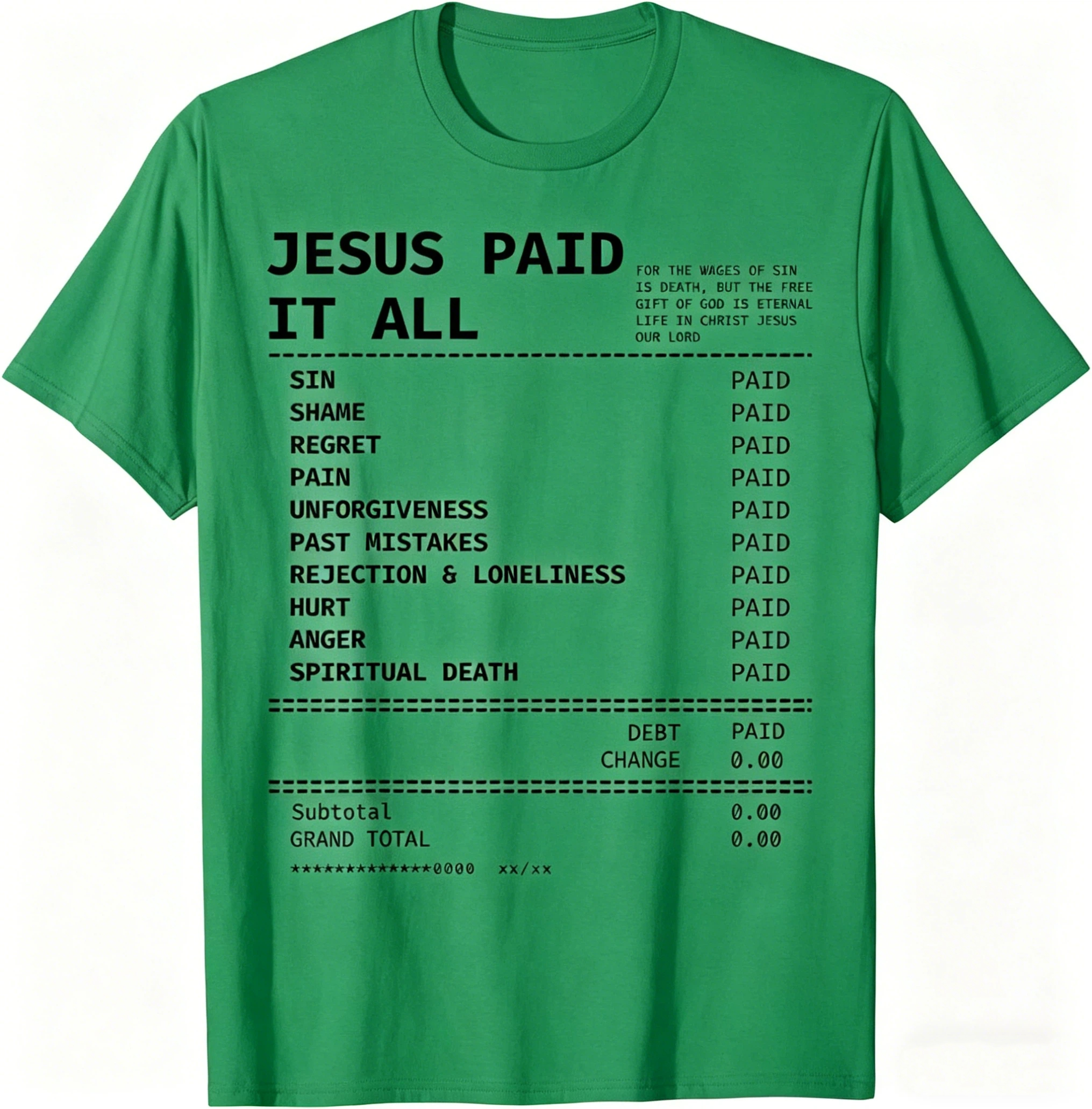 Jesus Paid It All Retro Vintage Christian Jesus Lover Unisex T-Shirt