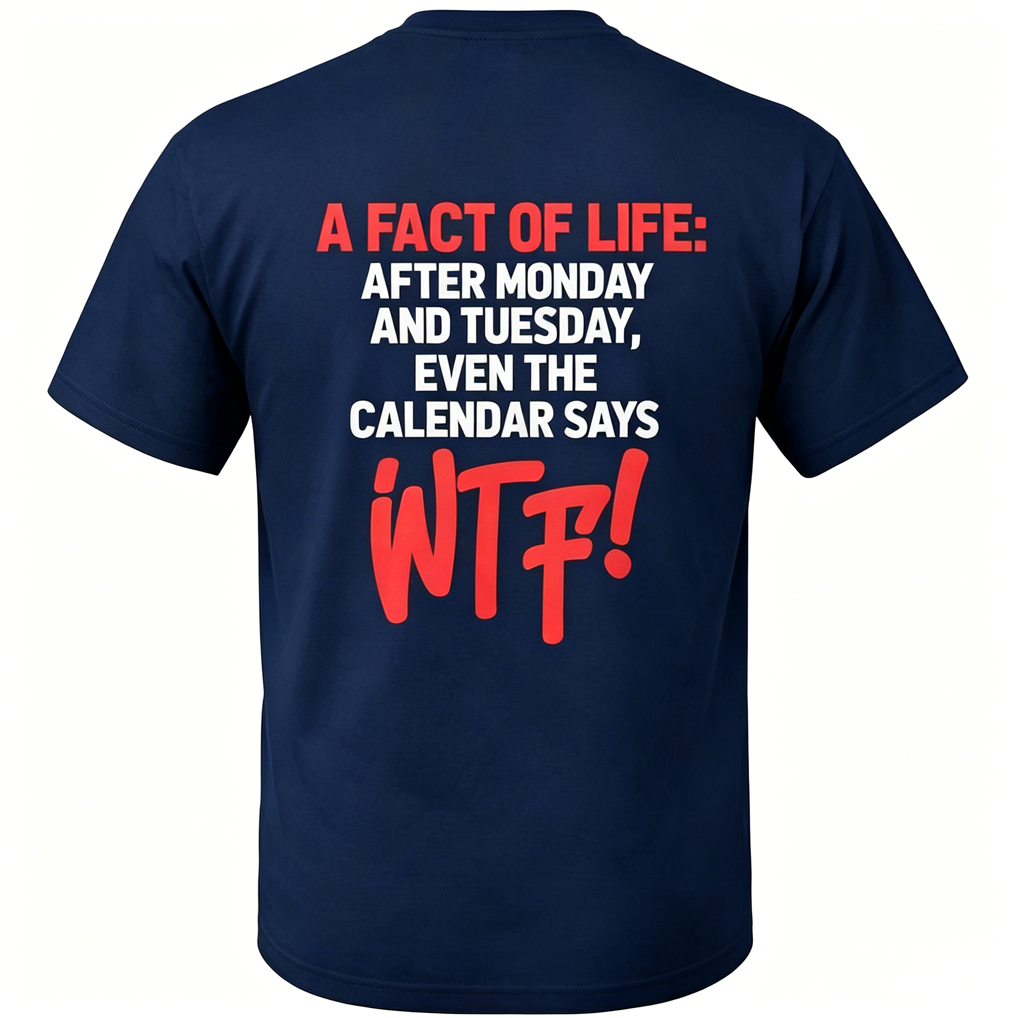 "After Monday And Tuesday Even The Calendar Says" T-Shirt