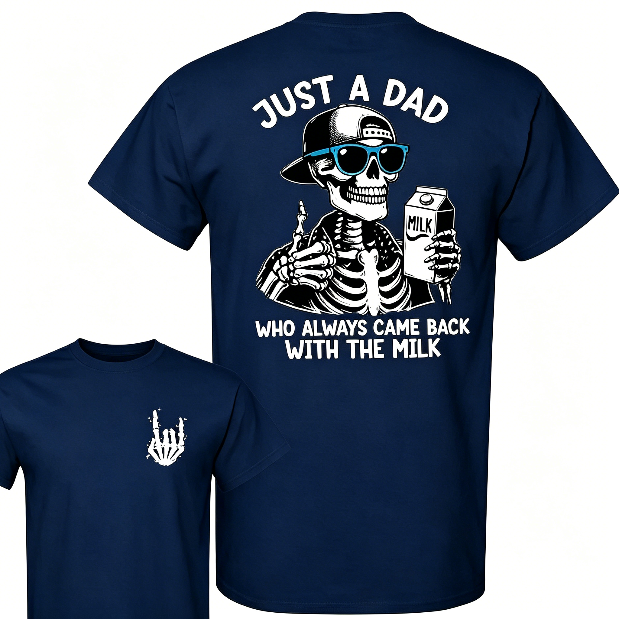 "Just A Dad Who Always Came Back With The Milk" T-Shirt