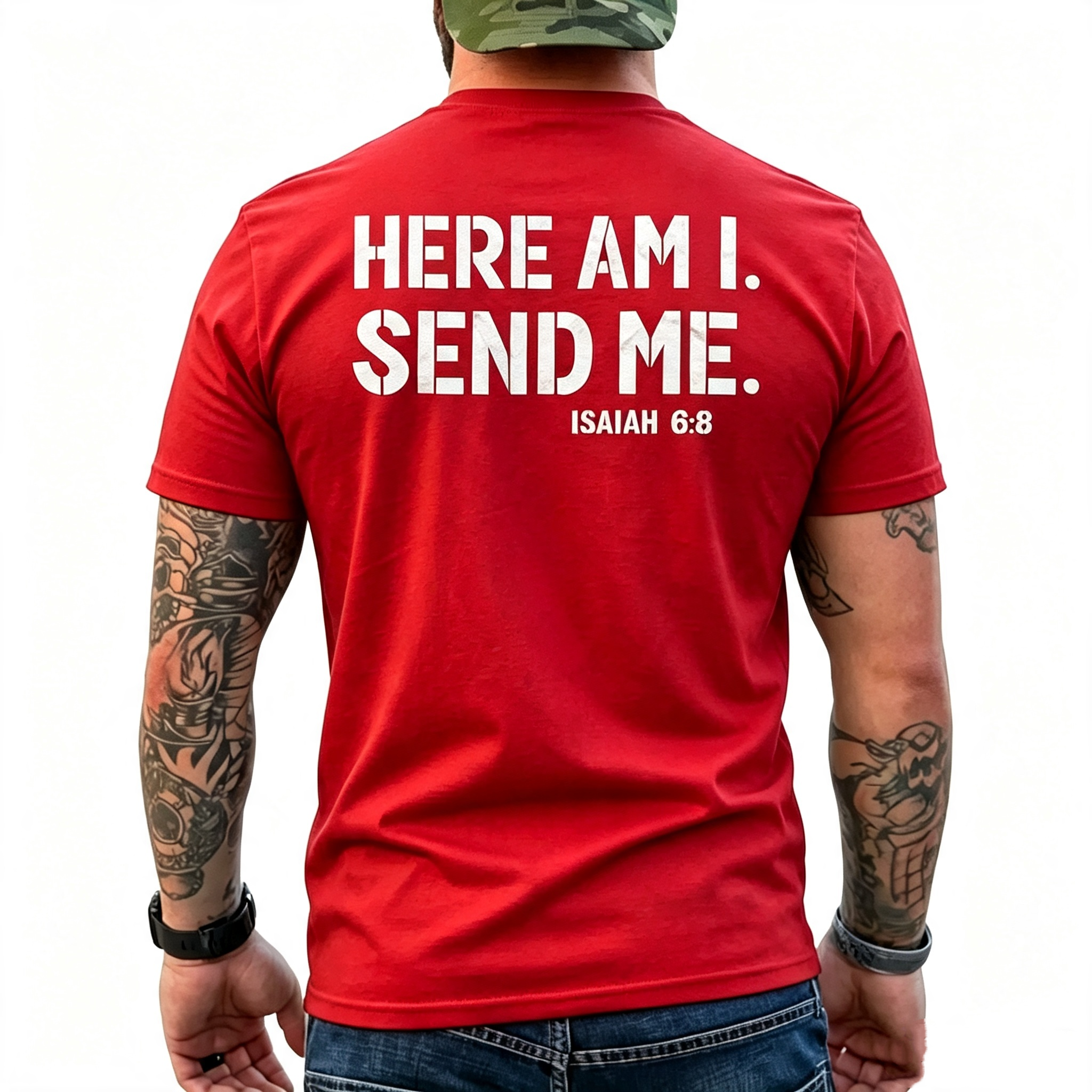 "Here Am I Send Me" Isaiah 6:8 T-Shirt