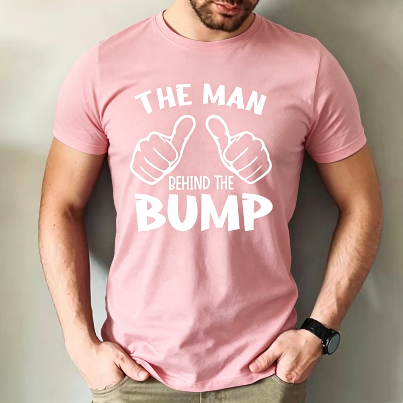 "The Man Behind The Bump" T-Shirt
