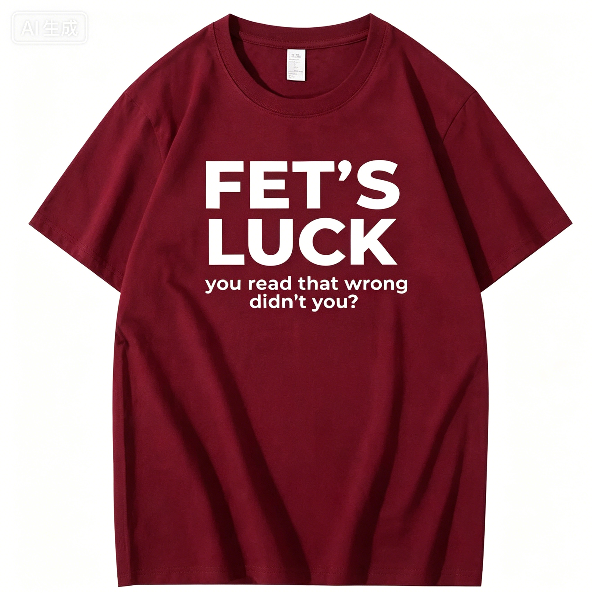 "Fet's Luck You Read That Worng Didn't You ?" T-Shirt
