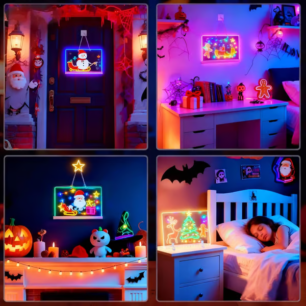 🔥🎨✨ Dive Into a World of Color! This 7-Color LED Board Unleashes Creativity