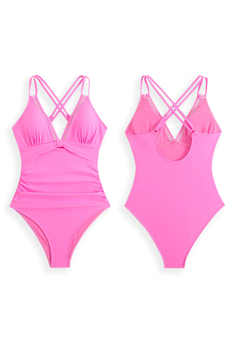 Women Slimming V Neck One Piece Swimming Suit | Swimsuit12