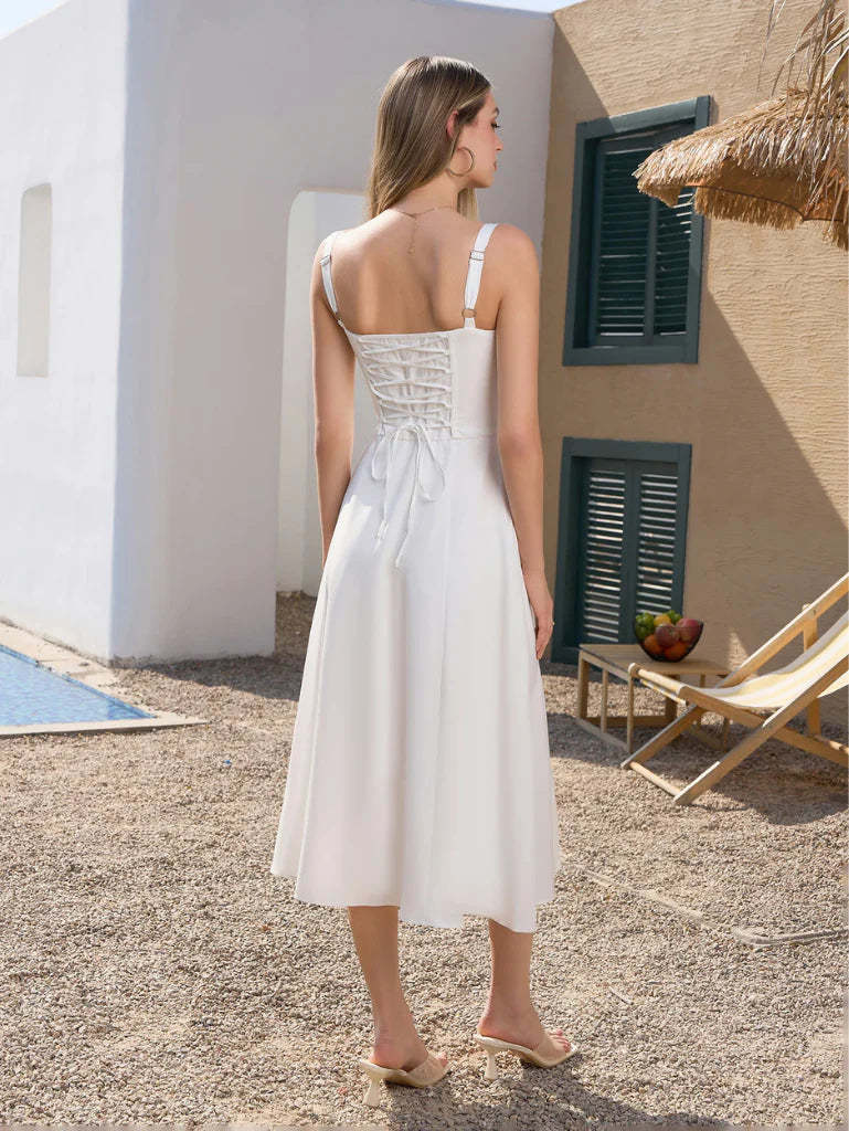 Lace-Up Hourglass Dress
