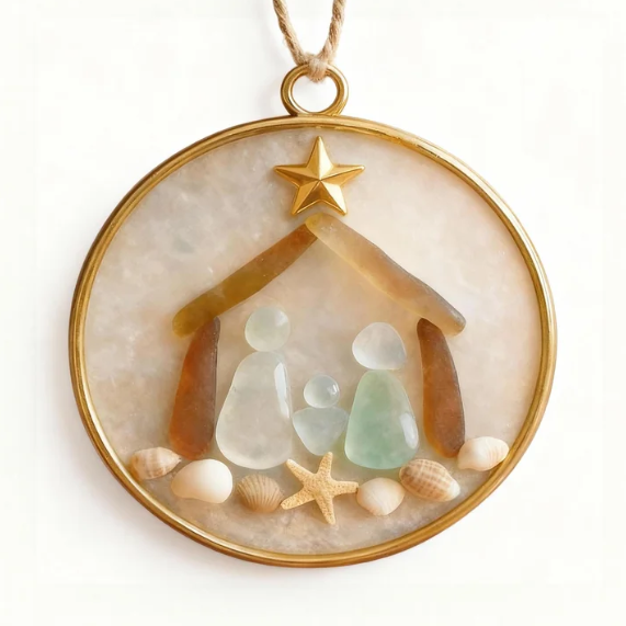 Coastal Nativity Ornament