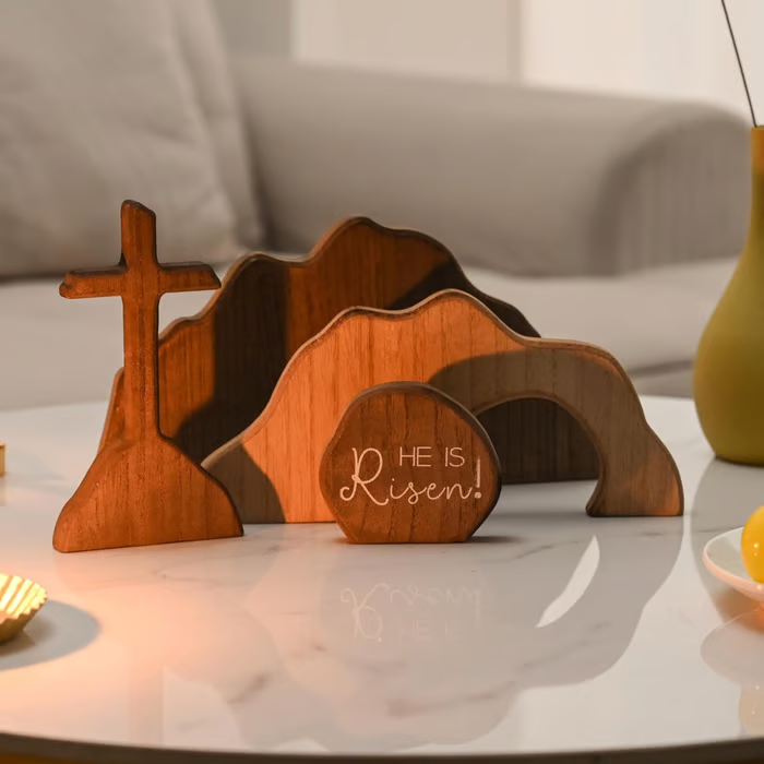 🔥Last Day 49% OFF - The Wooden Resurrection Cross & Empty Tomb That Reminds Your Family What Easter Is Really About