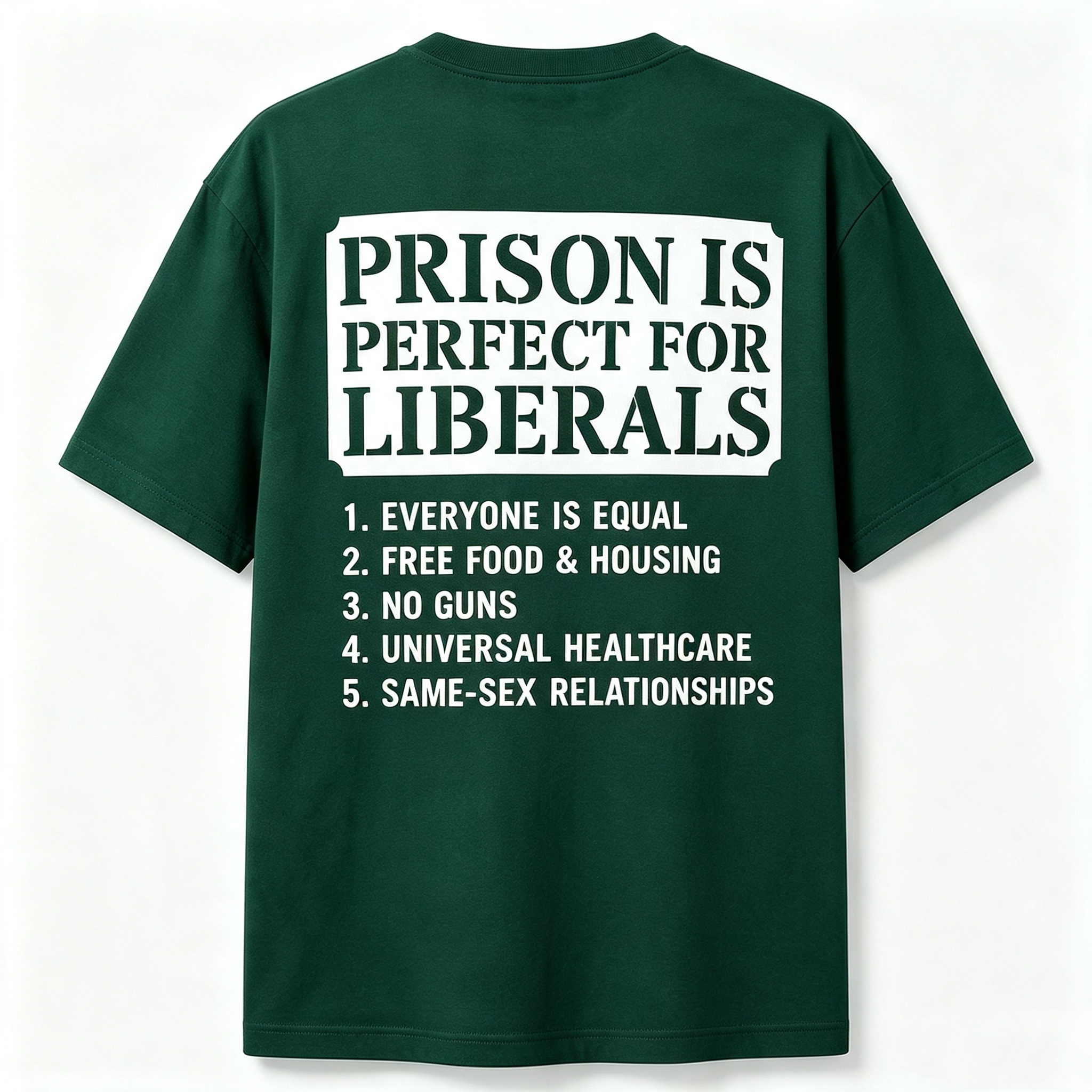 Prison Is Perfect for Liberals Edgy Anti Liberal Meme T-Shirt