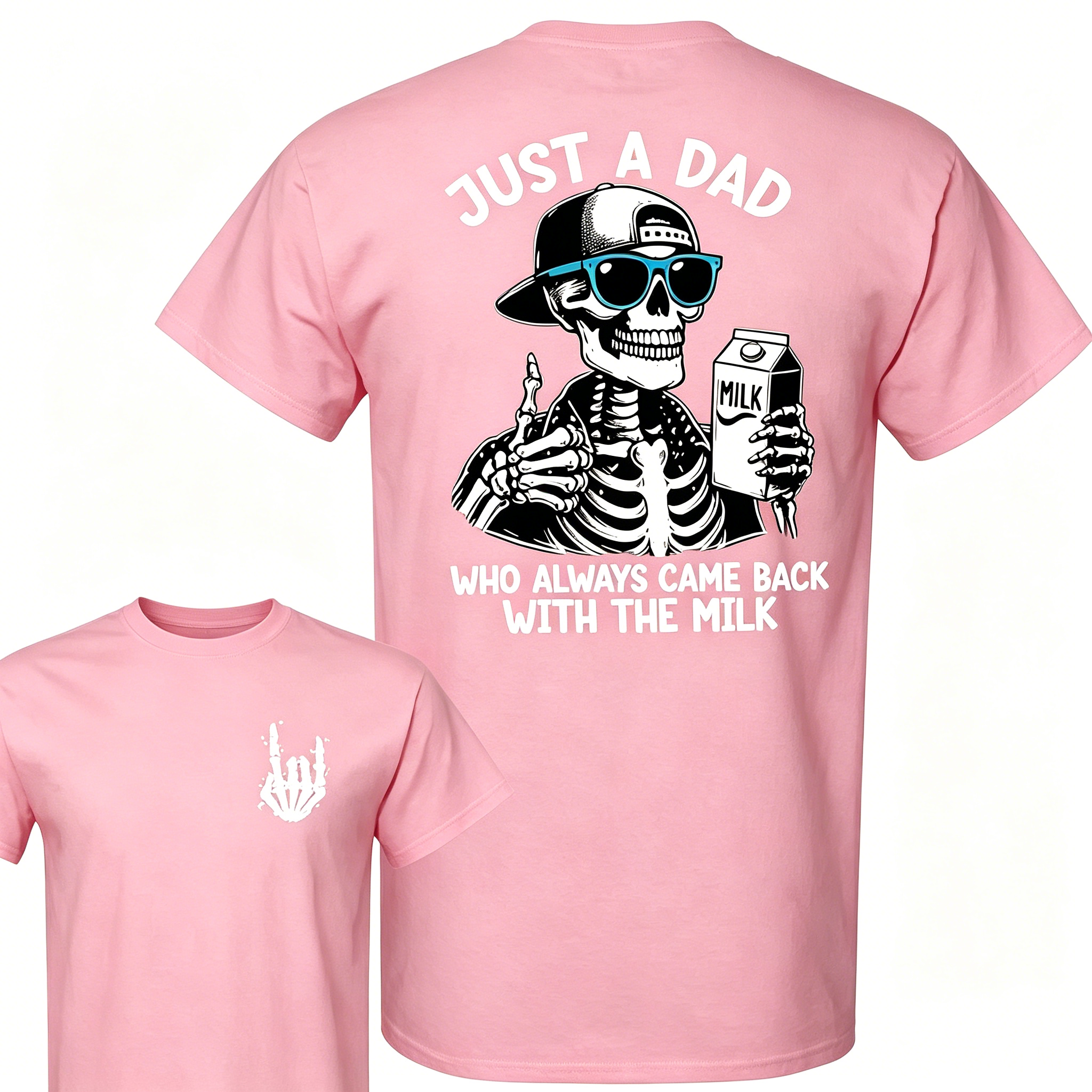 "Just A Dad Who Always Came Back With The Milk" T-Shirt