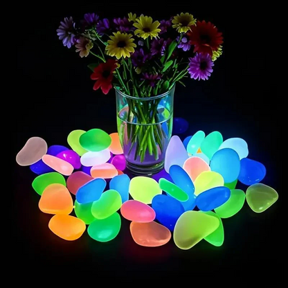 🥳2026 HOT SALE🥳💞50K+ SOLD!🌈🌙 50% OFF! 1000PCS Glow-in-Dark Pebbles