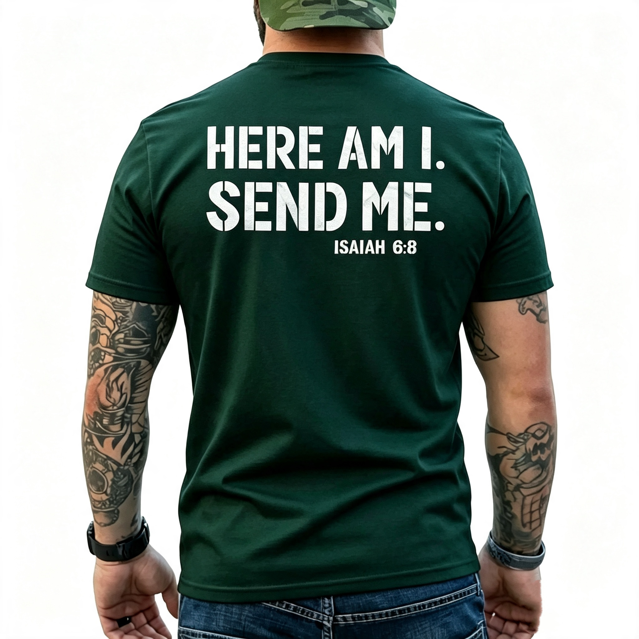 "Here Am I Send Me" Isaiah 6:8 T-Shirt