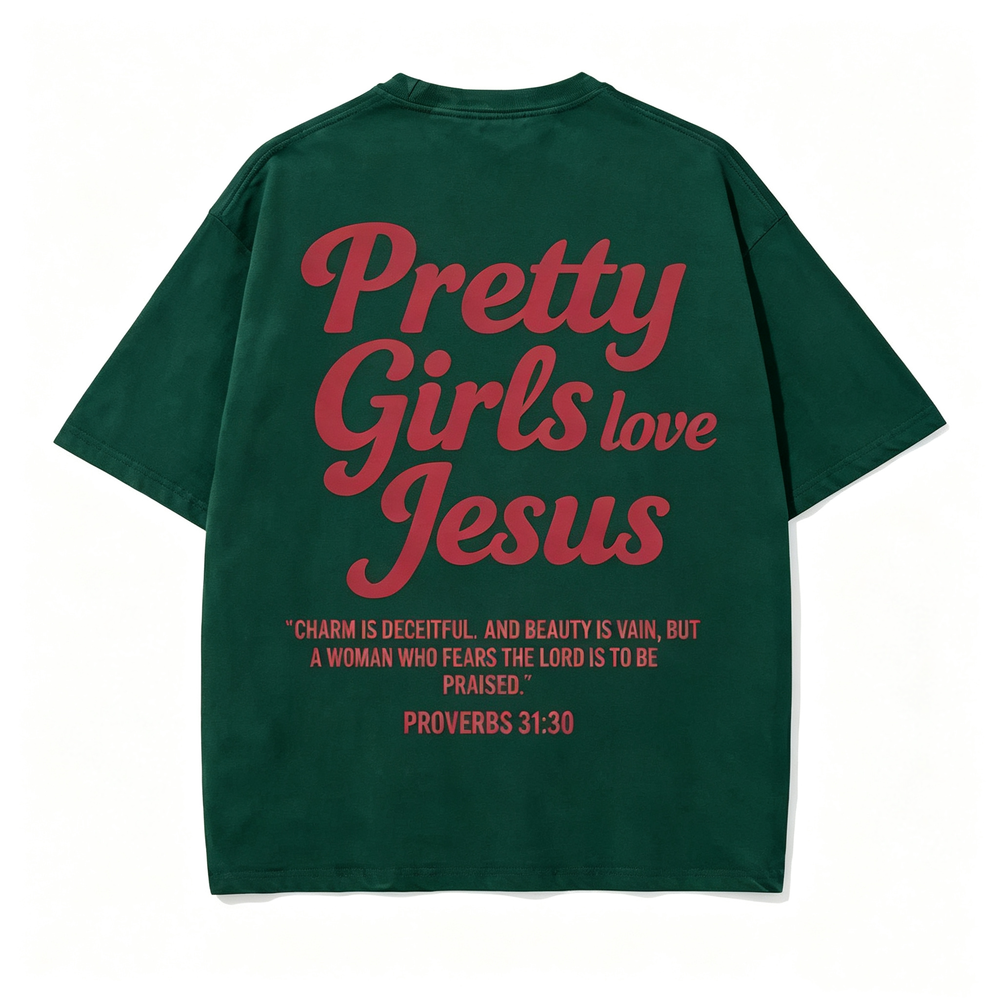 Pretty Girls Loves Jesus Vintage Graphic T-Shirt