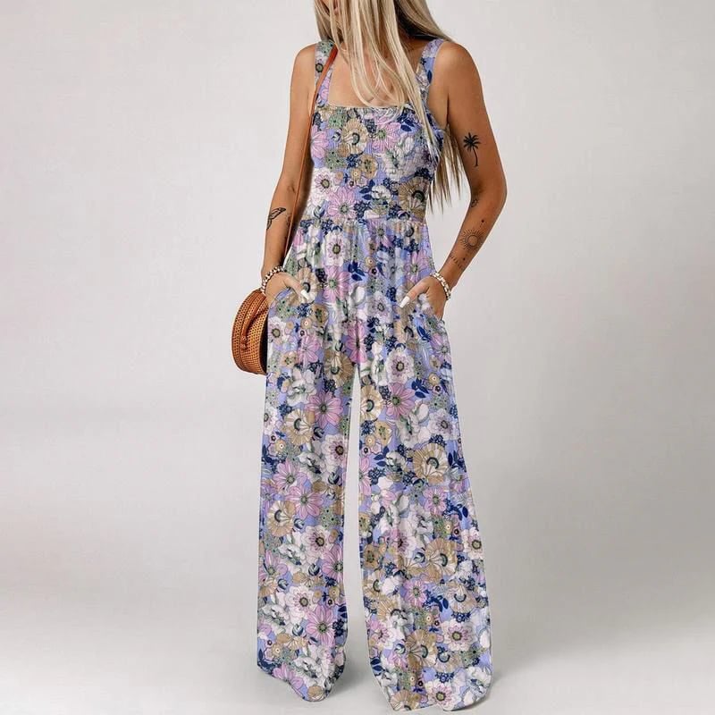 🔥Last Day 49% OFF -✨ 2025 NEW Women’s Casual Print Sleeveless Overalls Jumpsuits💕