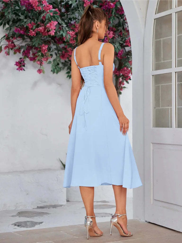 Lace-Up Hourglass Dress
