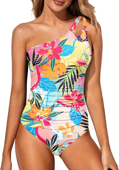 🔥Last Day 49% OFF - ✨One Shoulder One Piece Swimsuit for Women