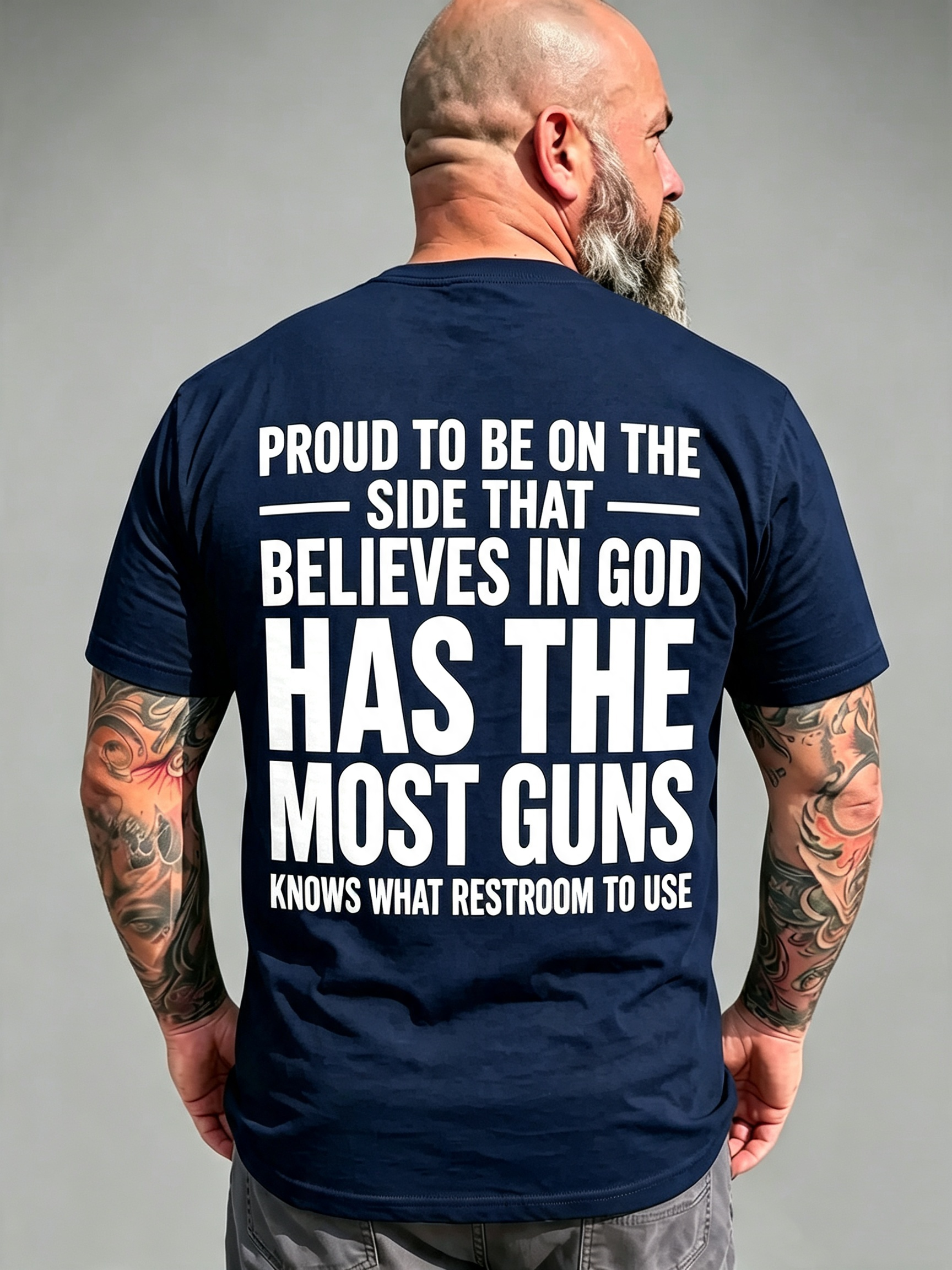 "Proud To Be On The Side That Believes In God" T-Shirt