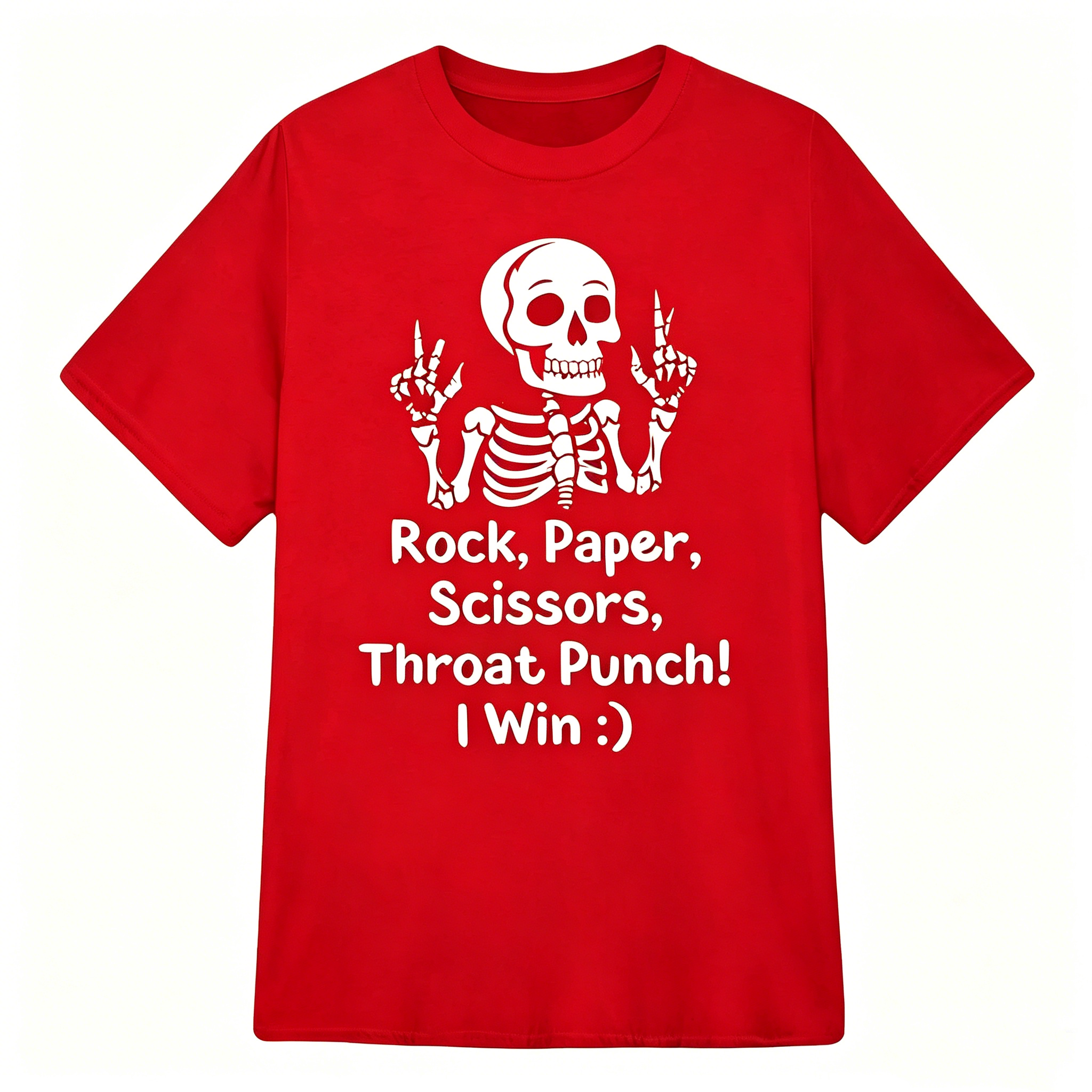 "Rock, Paper, Scissors, Throat Punch" T-Shirt