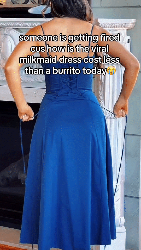 ⏰Last Day Special Sale -🔥🔥Lace-Up Hourglass Party Dress Tie Front Dress