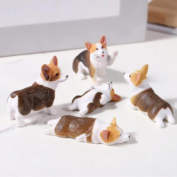 ⏰LAST DAY 49% OFF🔥 Mini Cat Desk Figurines – Set of 5 Cute Cartoon Kitty Companions