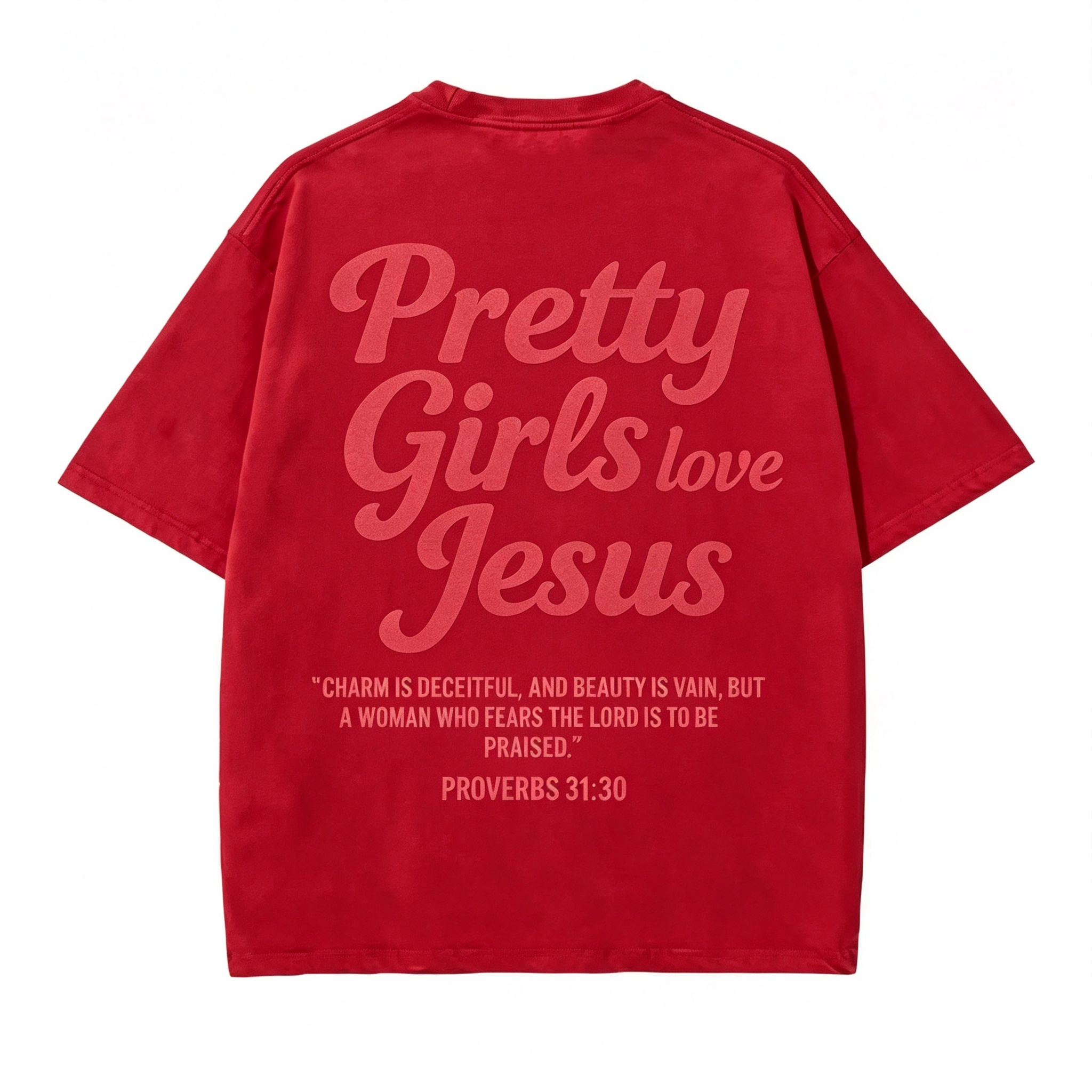 Pretty Girls Loves Jesus Vintage Graphic T-Shirt