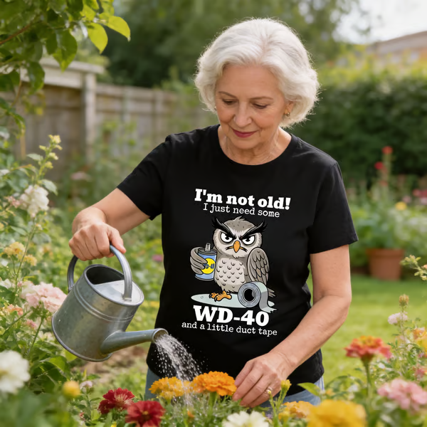 🦉 Owl "I'm Not Old" Graphic T-Shirt