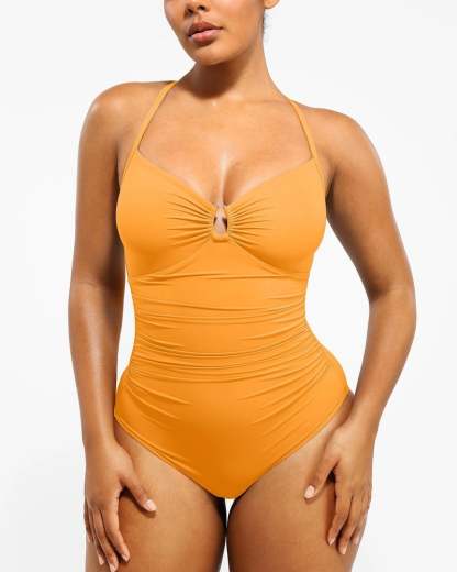 🔥LAST DAY 45% OFF - 💕2025 HOT SALE Smart Sculpt U-Ring Cut Out Shaping Swimsuit 🩱