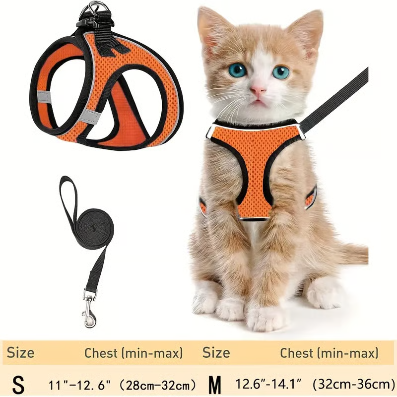 🔥Hot Sale 49% off🌟 Adjustable Escape Proof Cat Harness & Leash