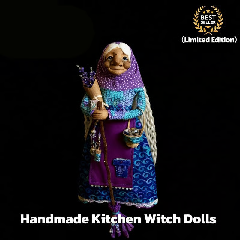 ✨Limited Edition – Only 1000 Handmade Kitchen Witch Dolls Left! 🧙