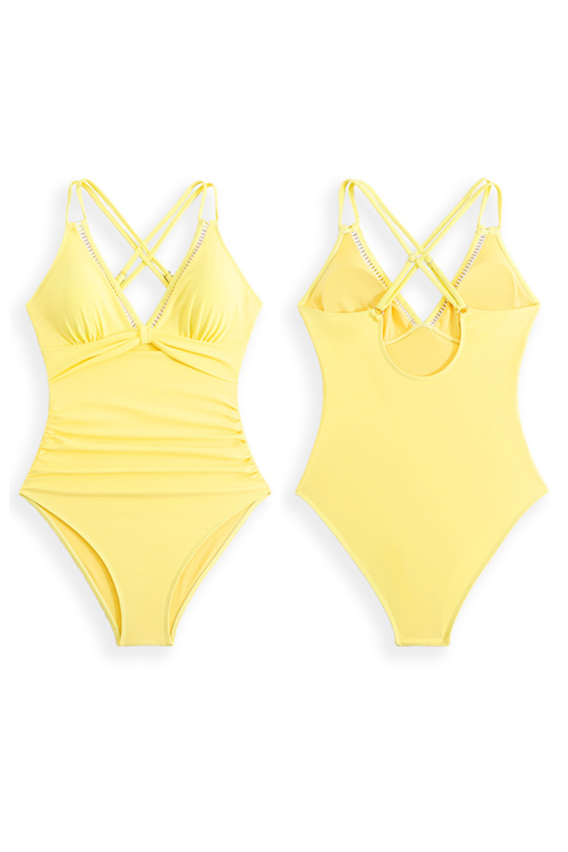 Women Slimming V Neck One Piece Swimming Suit | Swimsuit12