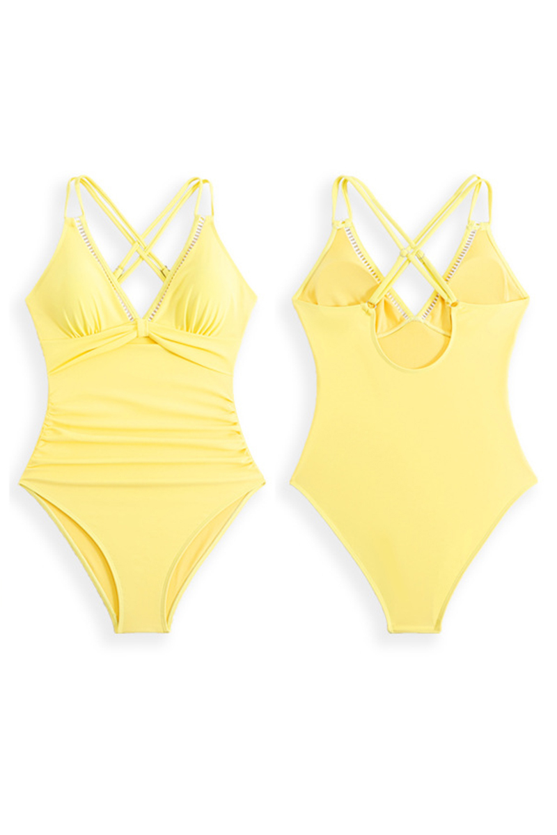 Women Slimming V Neck One Piece Swimming Suit | Swimsuit12