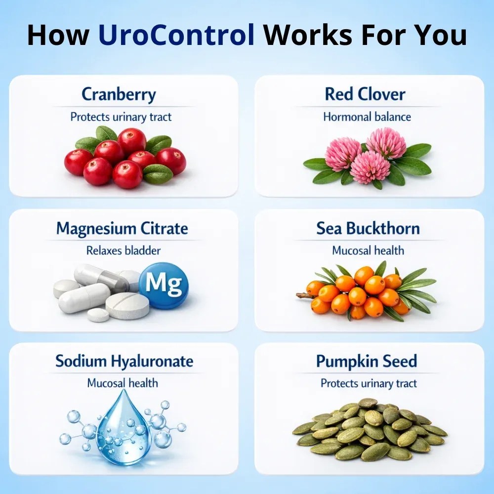 UroControl - Naturally Improves Bladder Leaks, Urgency and Nighttime Bathroom Trips