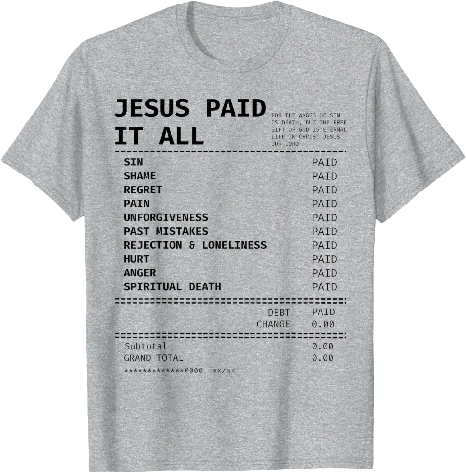 Jesus Paid It All Retro Vintage Christian Jesus Lover Unisex T-Shirt