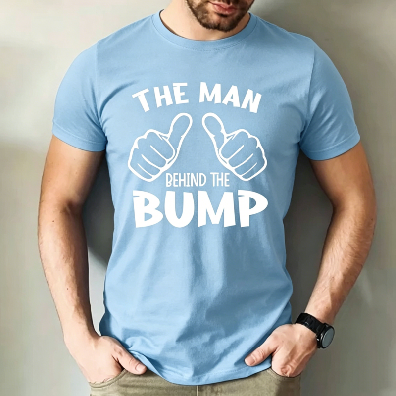 "The Man Behind The Bump" T-Shirt