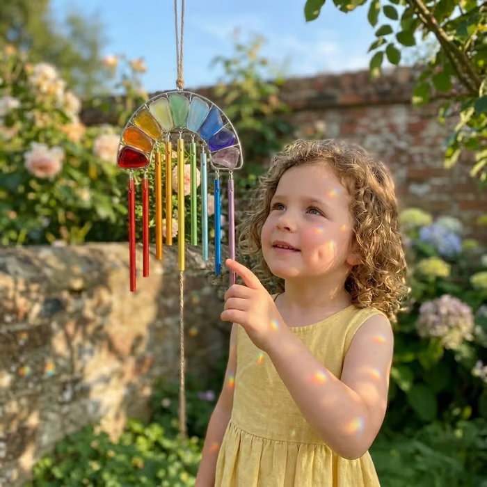 🌈Rainbow Magic inSunlight!-Handcrafted wind chimes