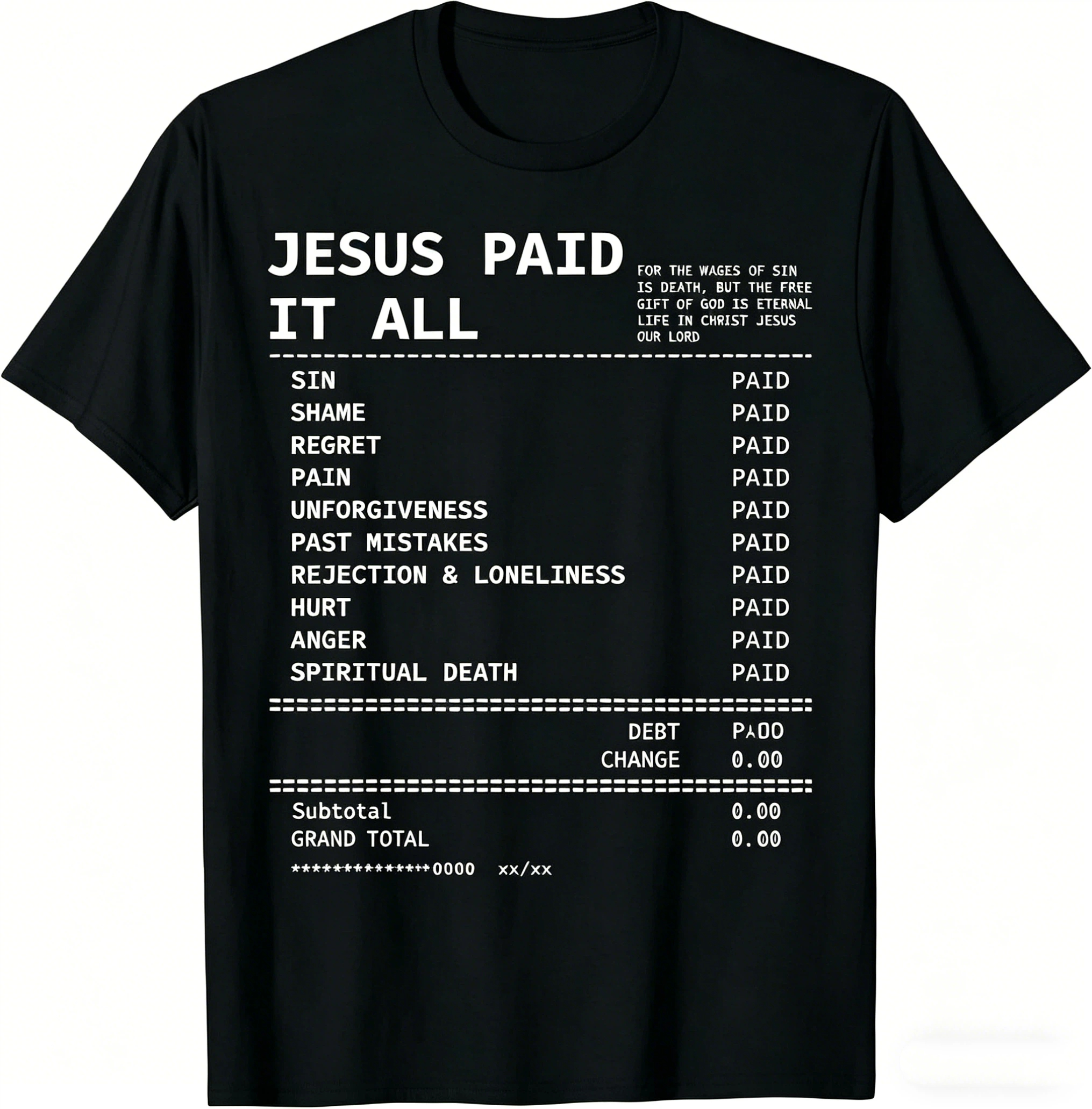 Jesus Paid It All Retro Vintage Christian Jesus Lover Unisex T-Shirt